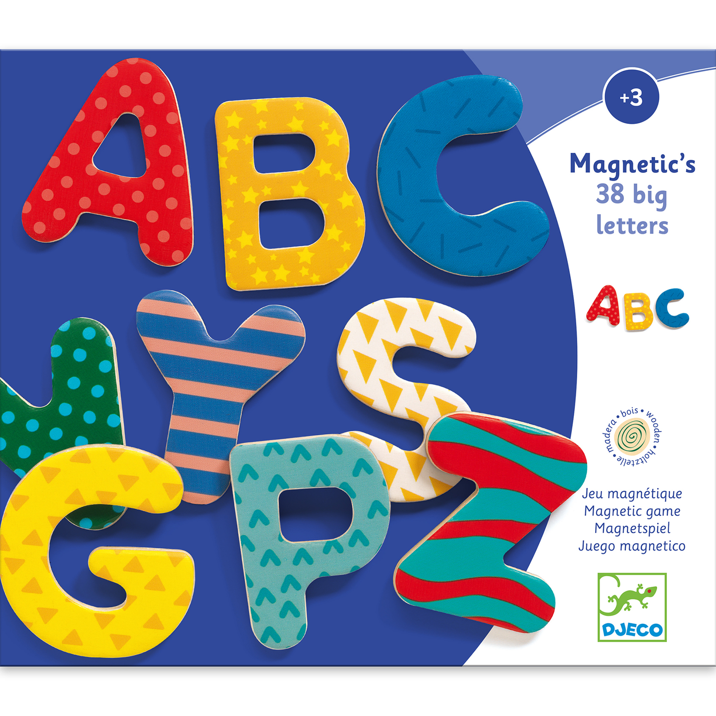 Magnetic's 38 big letters