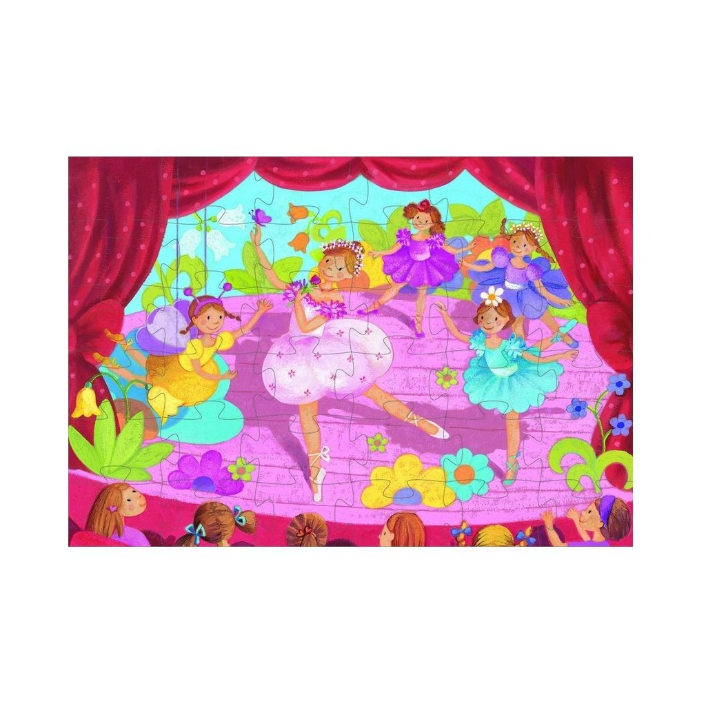 La Ballerine à la Fleur - 36 pcs - Puzzle Silhouette