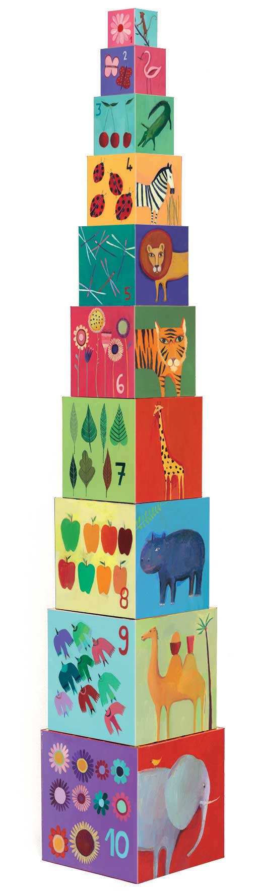 CUBES PREMIER AGE - 10 cubes Nature & animaux