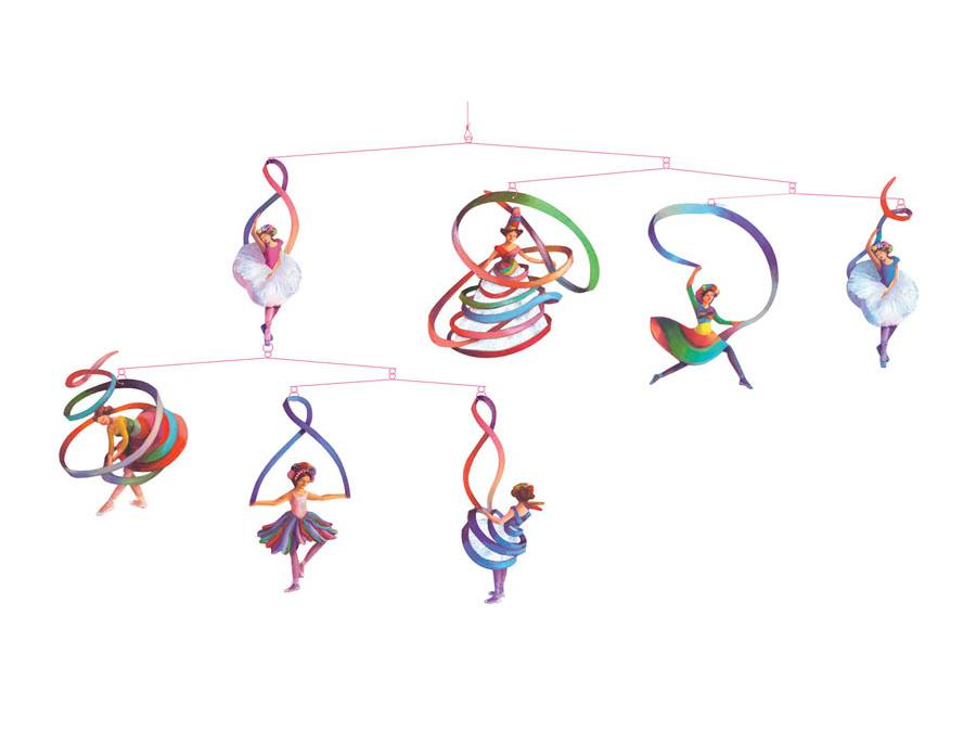 MOBILE PAPIER - Danseuses