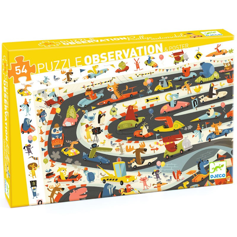 PUZZLE OBSERVATION - Rallye automobile - 54 pcs
