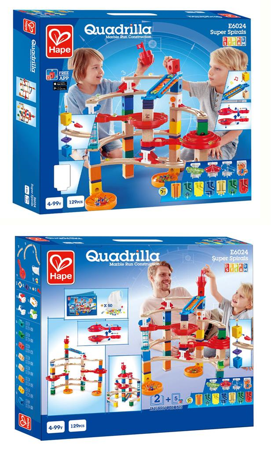 Quadrilla - SuperSpirals - 79 pièces + 50 billes
