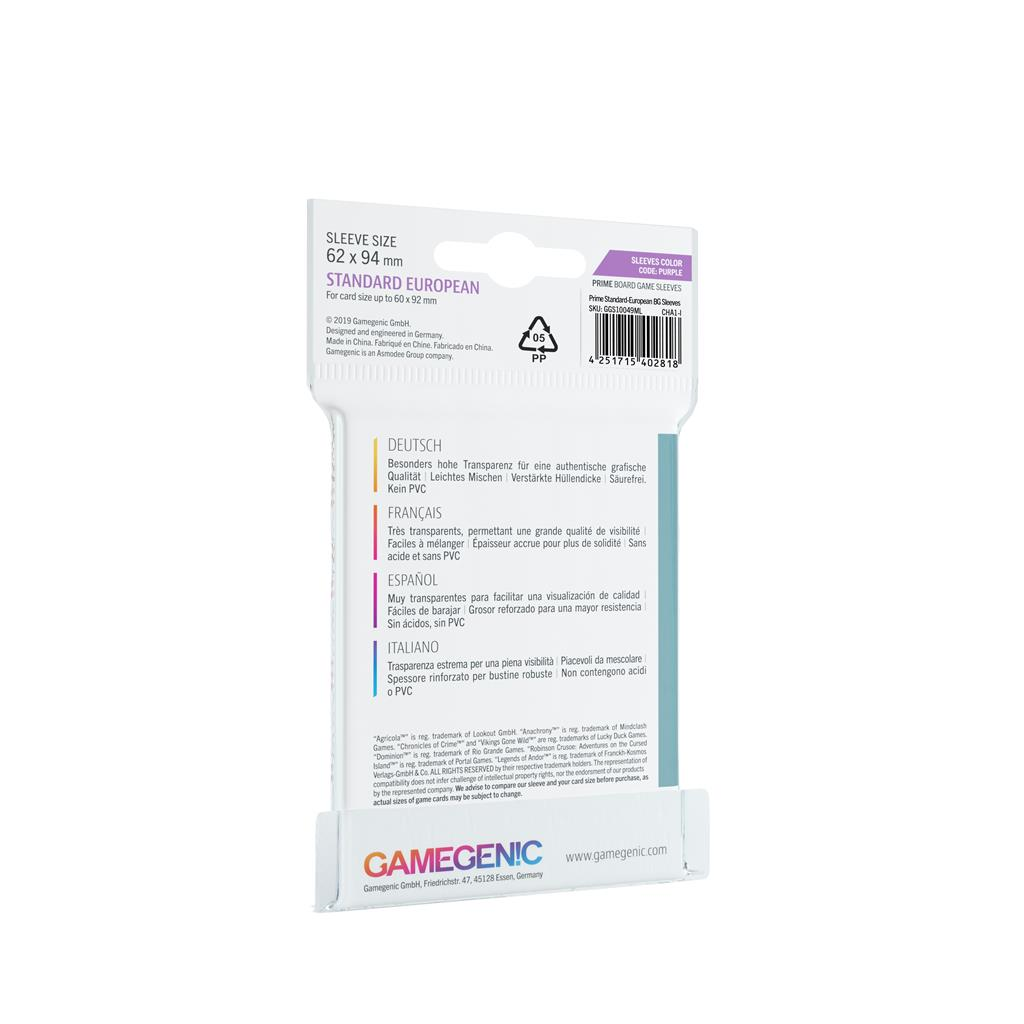 Gamegenic - 50 sleeves Prime 62x94 Standard EU - Protège-cartes