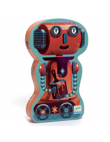 Boble robot - 36 pcs - Puzzle Silhouette