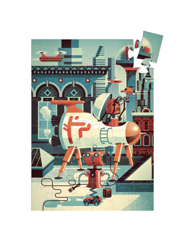 Boble robot - 36 pcs - Puzzle Silhouette