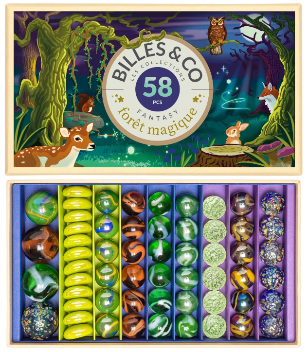 Billes - Box 58 pièces Forêt Magique