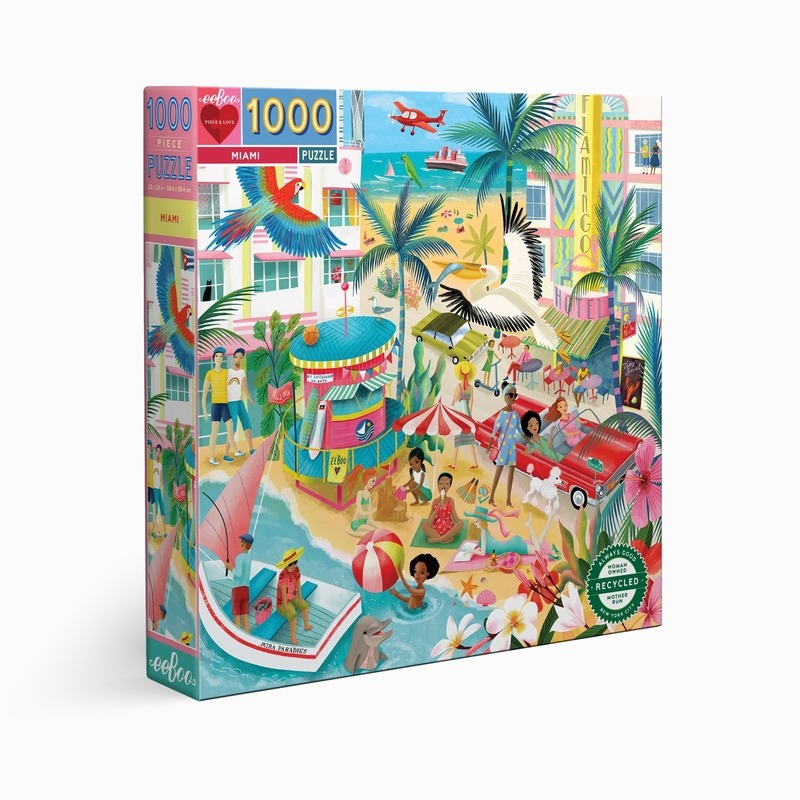 MIAMI - Puzzle 1000 pièces Eeboo