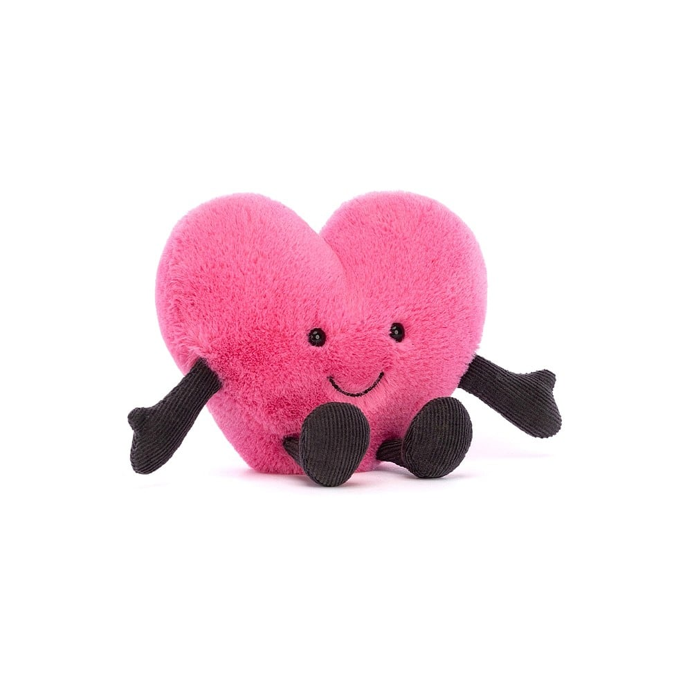 Amuseable Hot Pink Heart Small - 11 x 12 cm