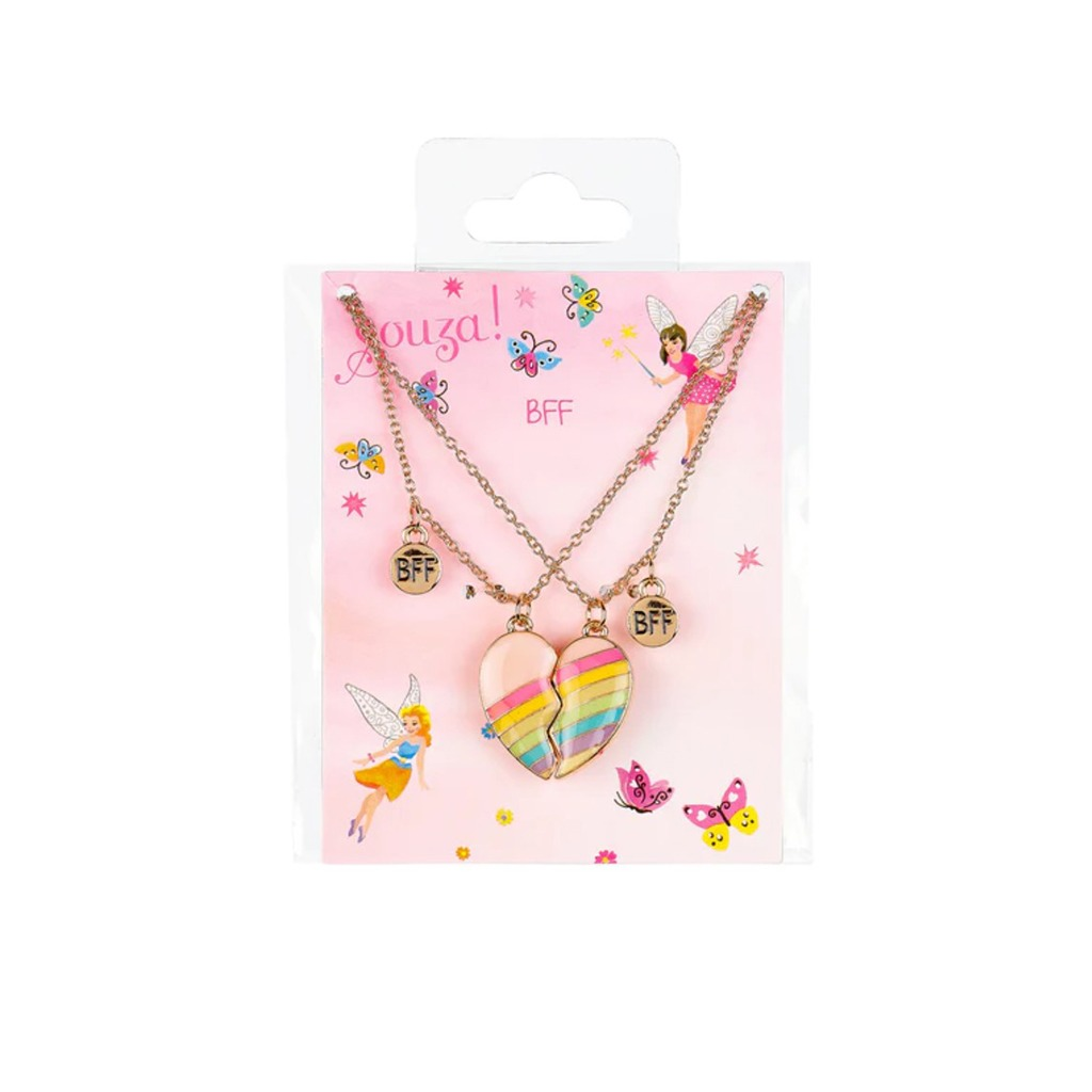 Set cadeau BFF coeur, 2 colliers