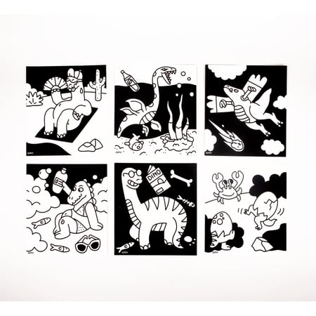 Dino Coloriage Velours OMY