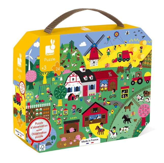 Puzzle d'observation La Ferme - 24 pcs