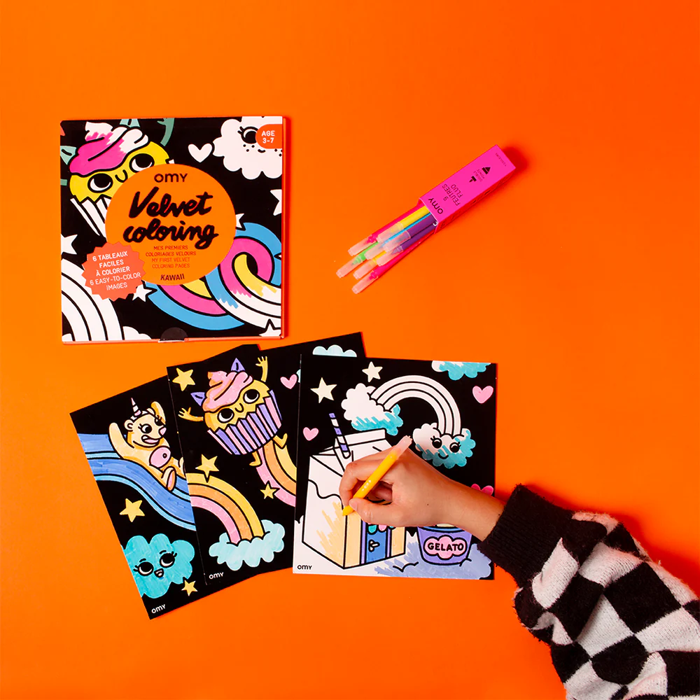 Kawaii Coloriage Velours OMY