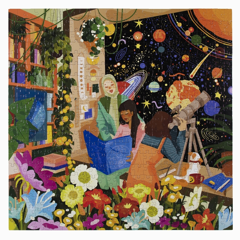 BOOKSTORE ASTRONOMERS - Puzzle 500 pièces Eeboo