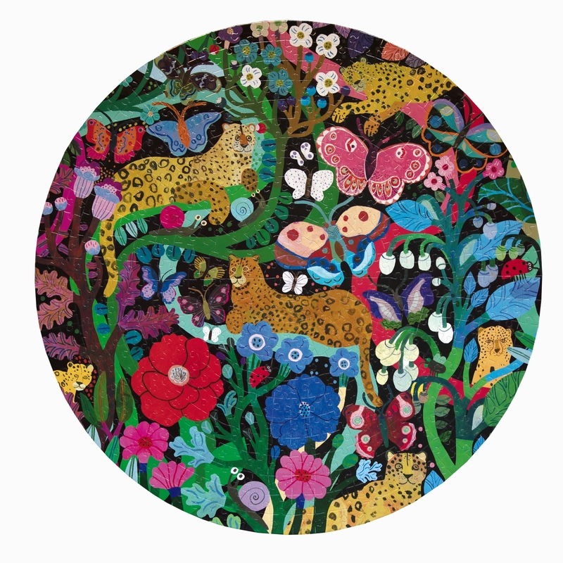 JAGUARS & BUTTERFLIES - Puzzle 500 pièces Eeboo