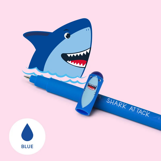 STYLO À ENCRE GEL EFFAÇABLE - ERASABLE PEN - SHARK