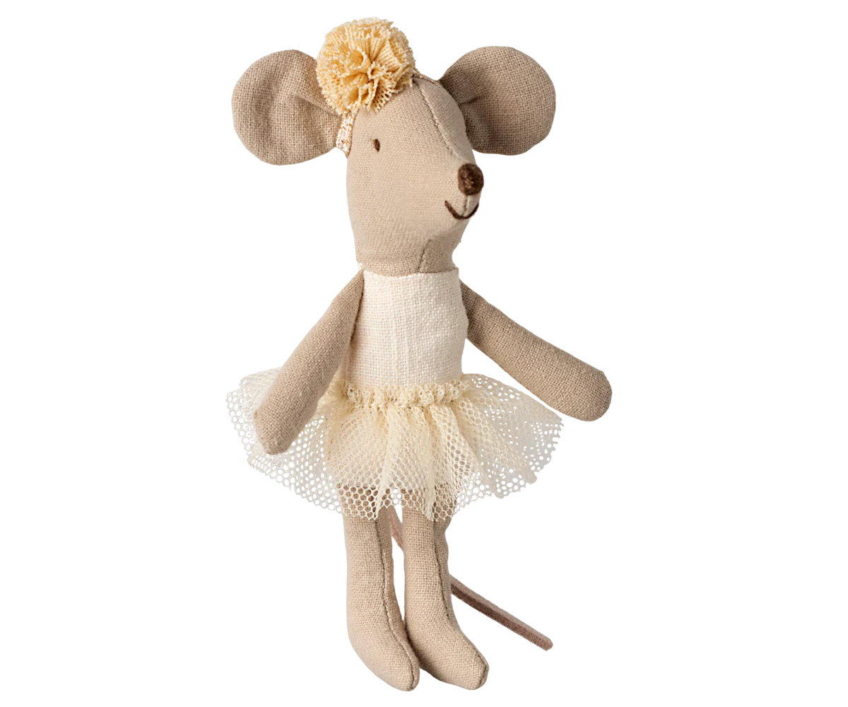 Souris ballerine, Petite sœur - Blanc cassé