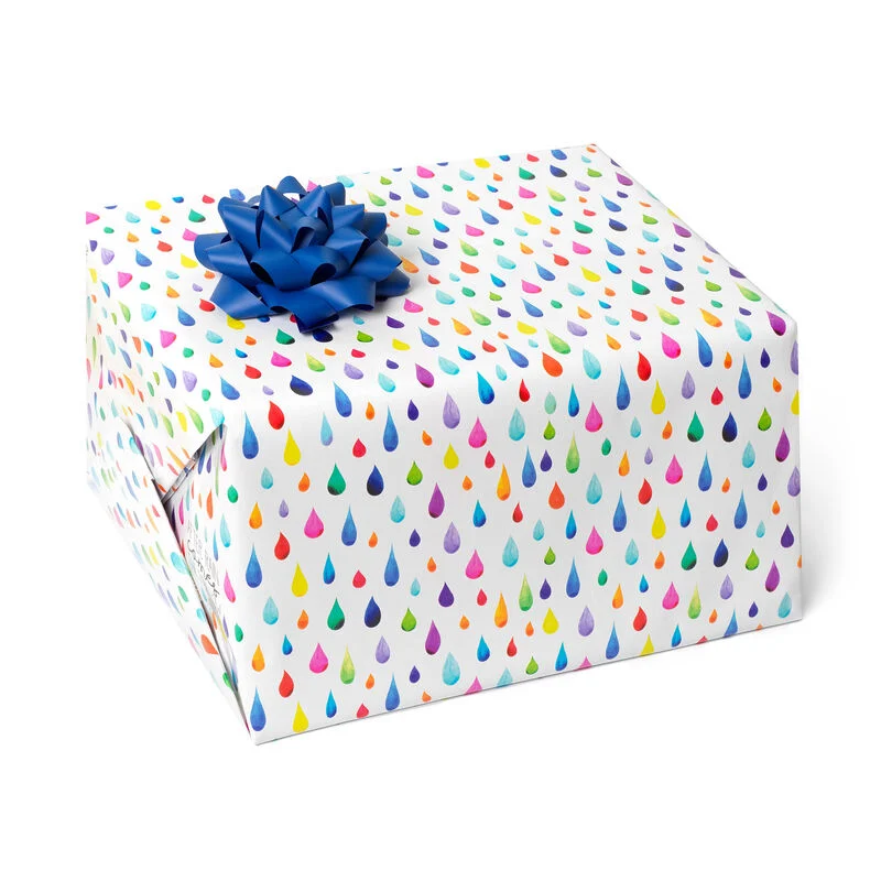 PAPIER CADEAU - WRAPPING PAPER - HAPPY RAIN - 70 x 200 cm