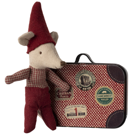 Souris de Noël, Bébé et sa valis