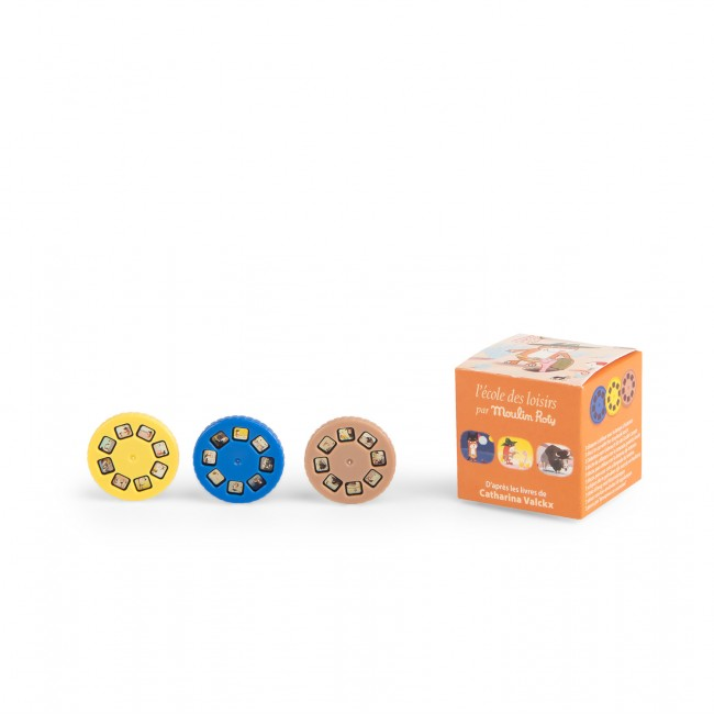 Boîte de 3 disques pour lampe Billy Ecole des loisirs