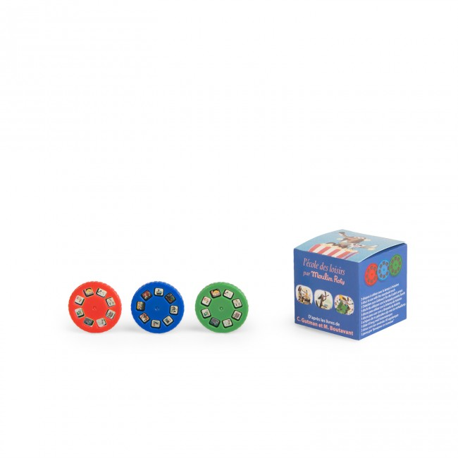 Boîte de 3 disques pour lampe Chien Pourri Ecole des loisirs