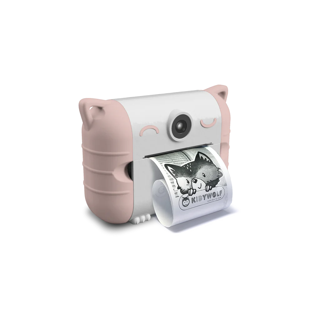 KIDYPRINT Appareil photo instantané avec impression thermique rose