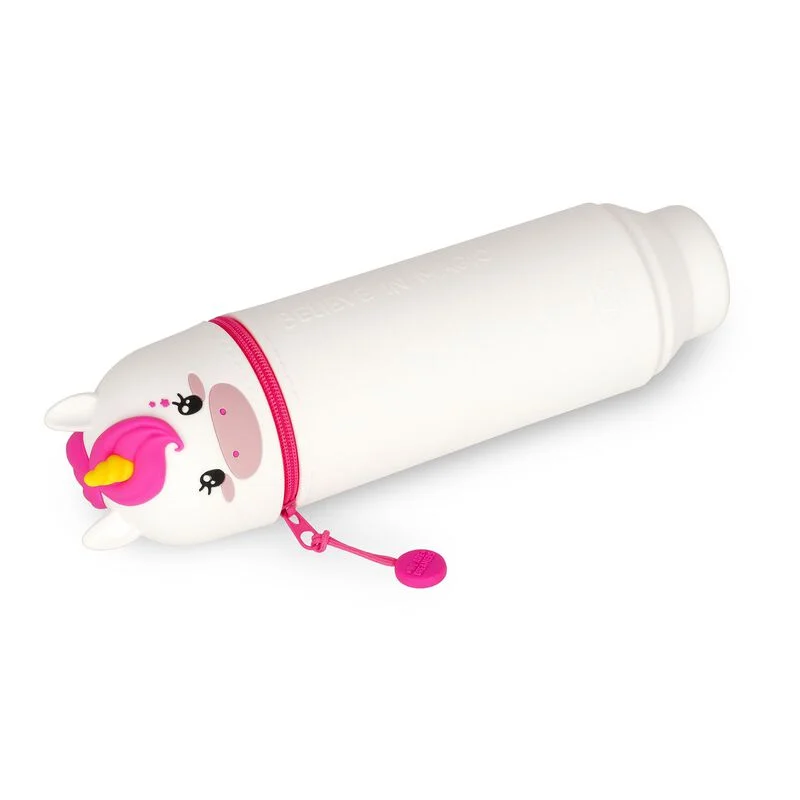 2-IN-1 SILICONE PENCIL CASE - KAWAII - UNICORN