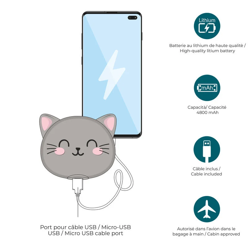 POWER BANK - MY SUPER POWER_4800 mAh - KITTY