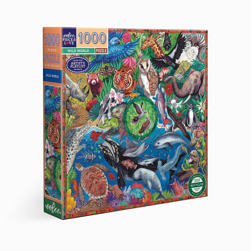 WILD WORLDPuzzle 1000 pièces Eeboo