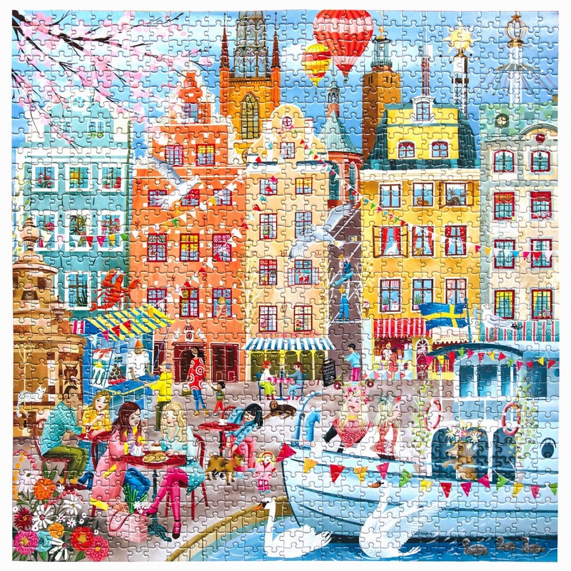 STOCKHOLM - Puzzle 1000 pièces Eeboo