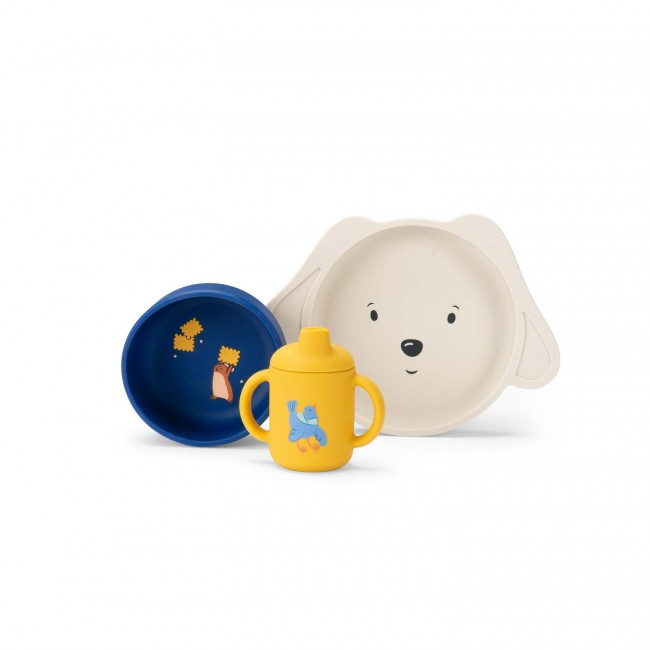 Set vaisselle silicone - Puce & Pilou