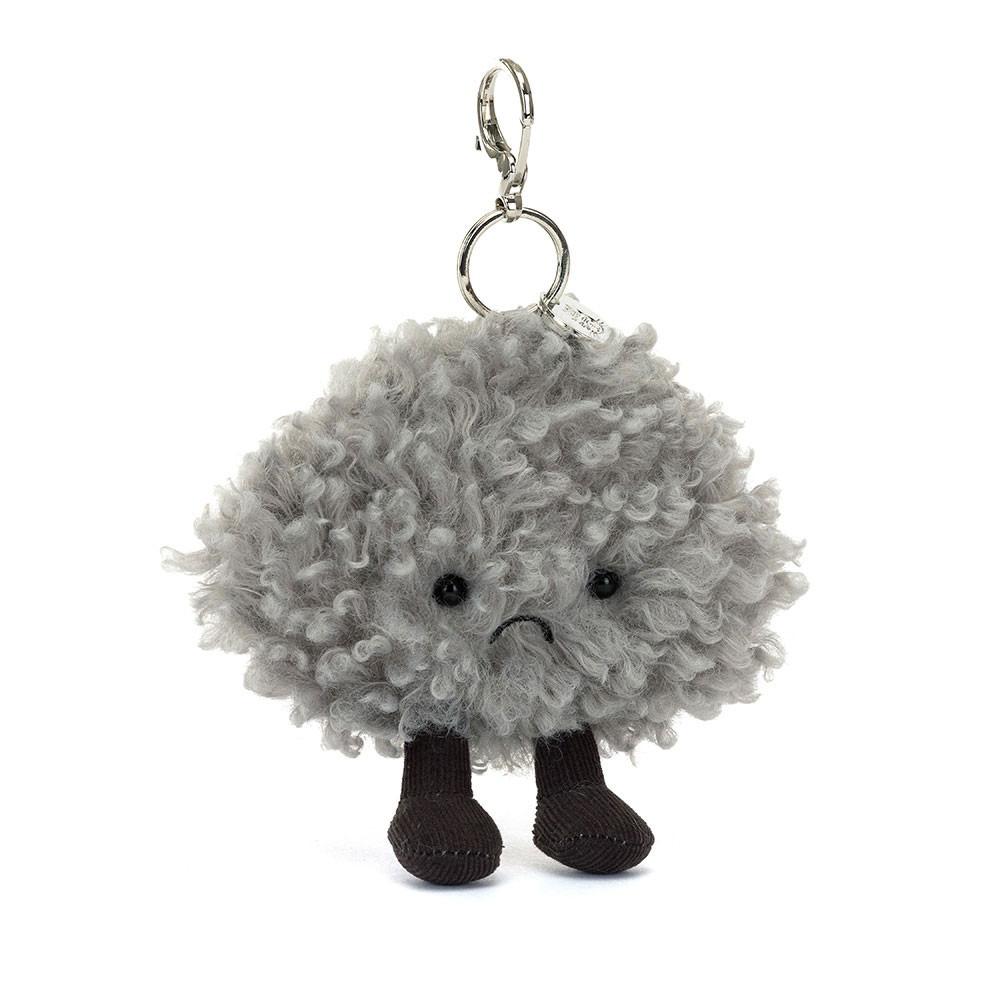 Amuseables Storm Cloud Bag Charm - 13cm x 8cm x 13cm
