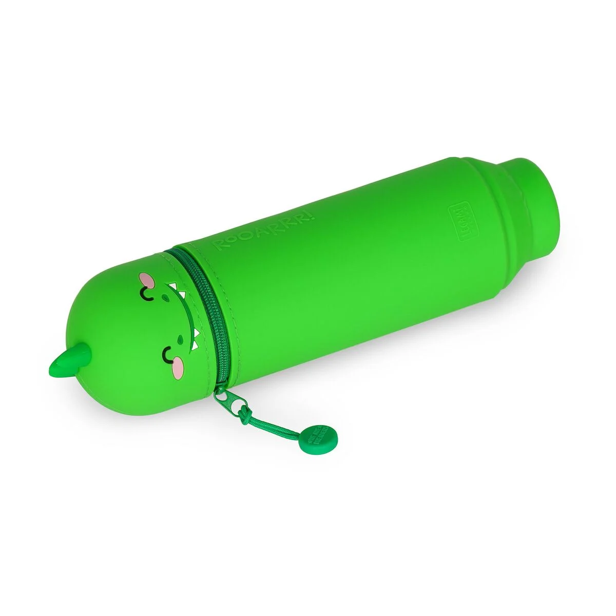 2-IN-1 SILICONE PENCIL CASE - KAWAII - DINO