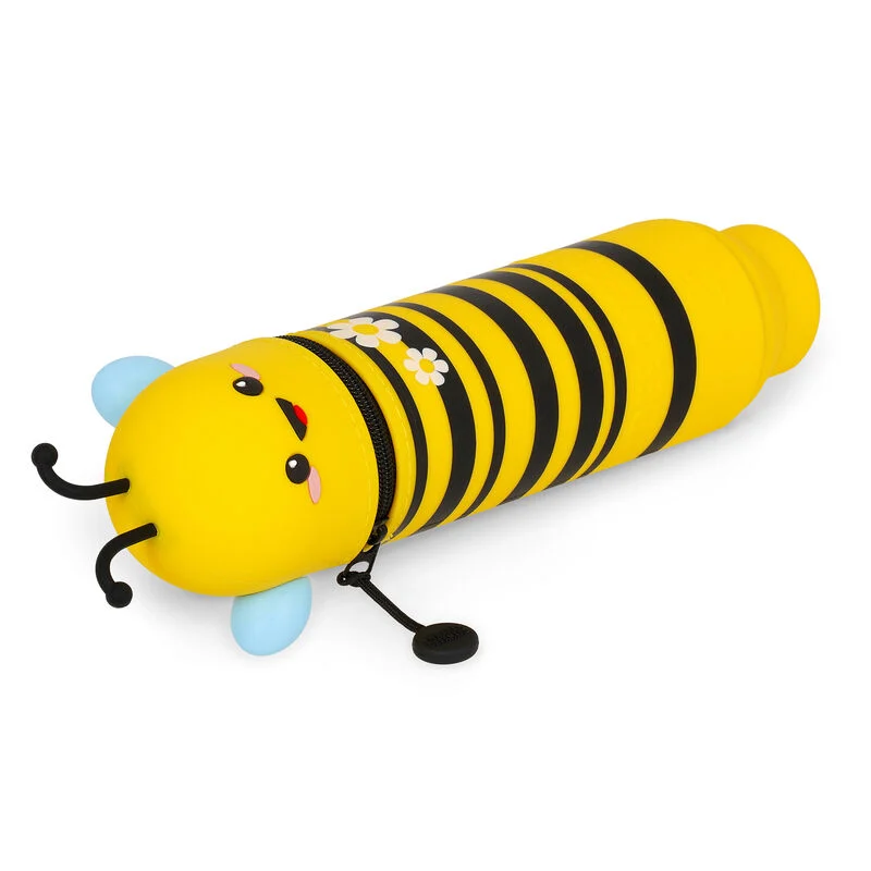 2-IN-1 SILICONE PENCIL CASE - KAWAII - BEE