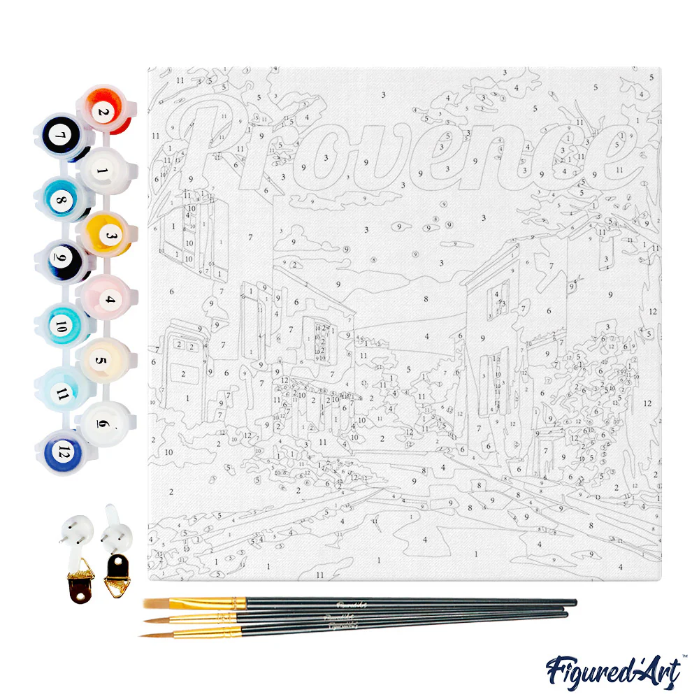 Mini Peinture par numéros Figured'Art - Printemps en Provence