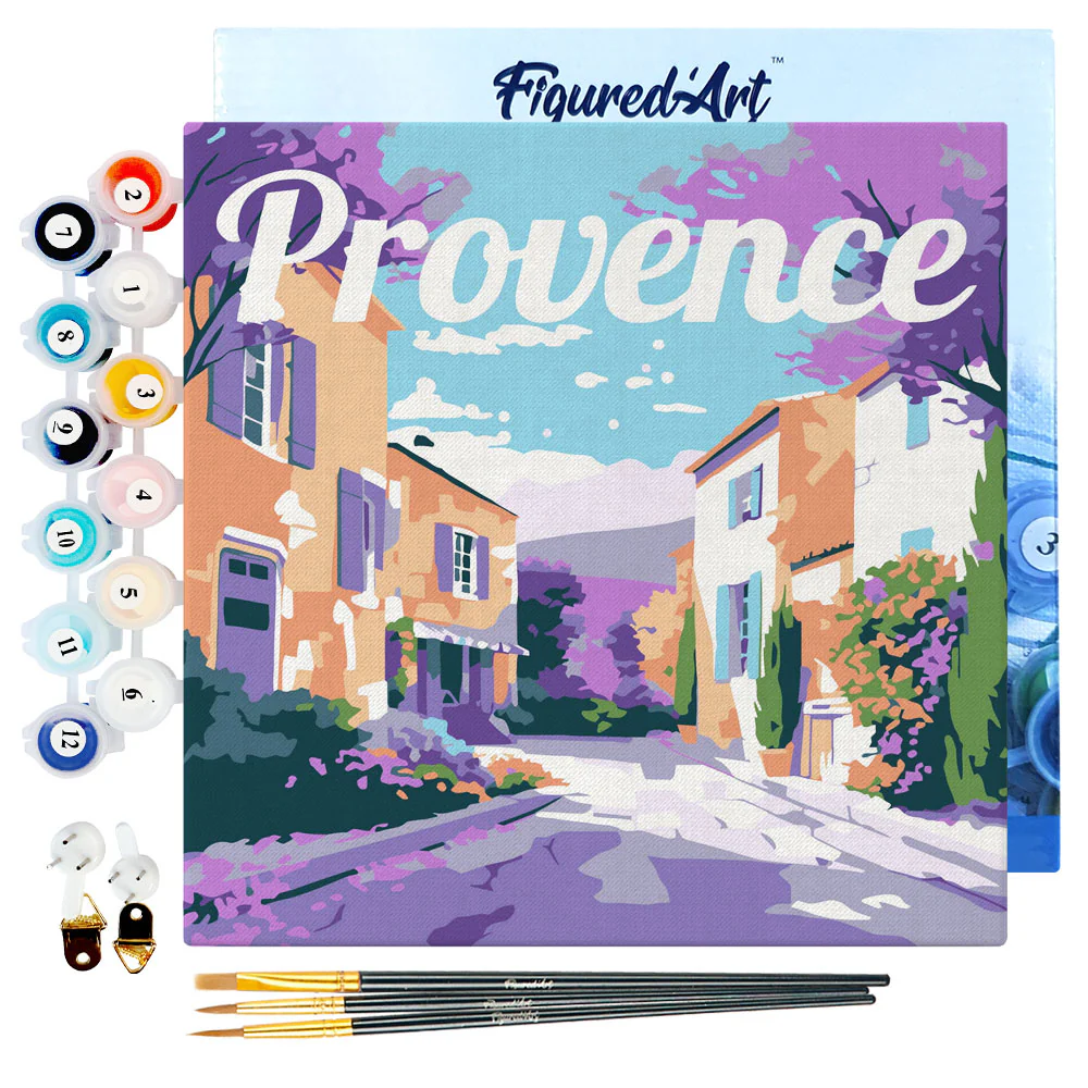 Mini Peinture par numéros Figured'Art - Printemps en Provence