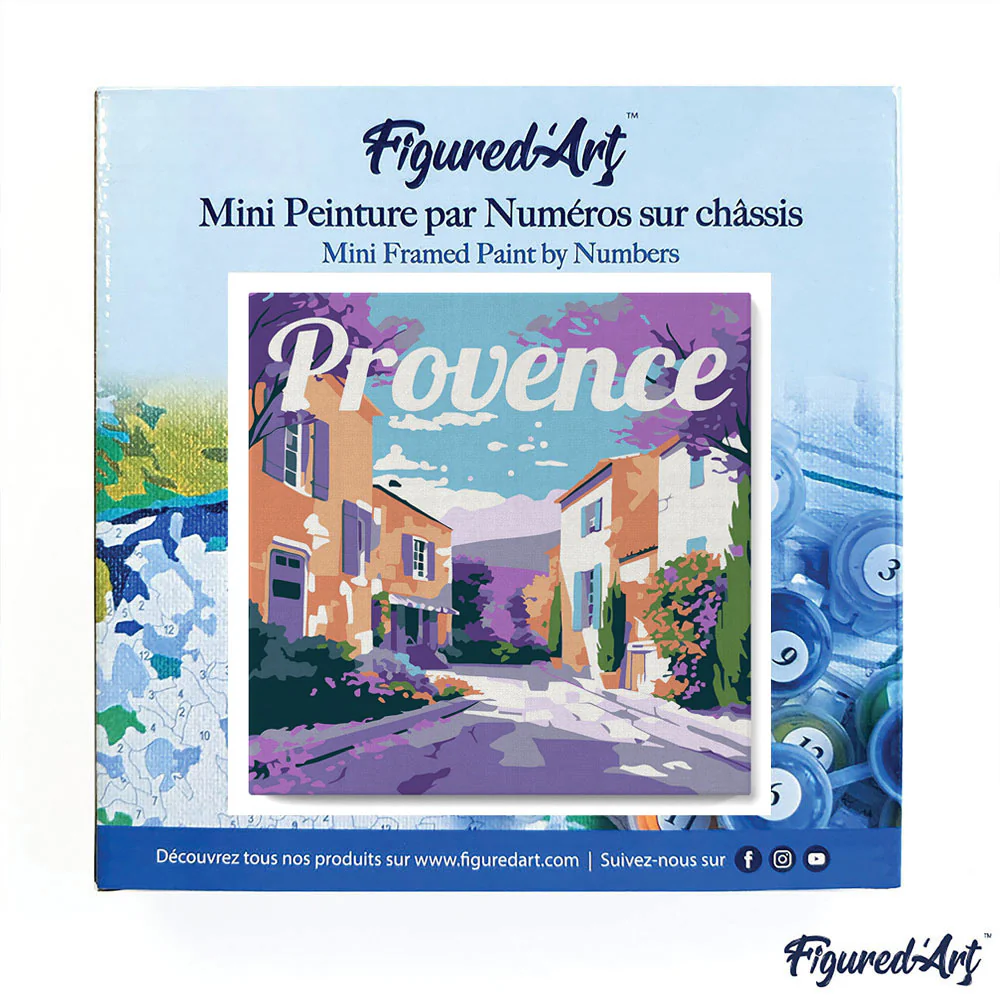 Mini Peinture par numéros Figured'Art - Printemps en Provence