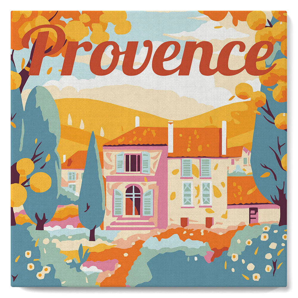 Mini Peinture par numéros Figured'Art - Automne en Provence