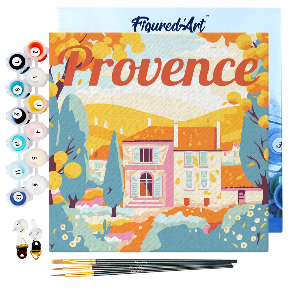 Mini Peinture par numéros Figured'Art - Automne en Provence
