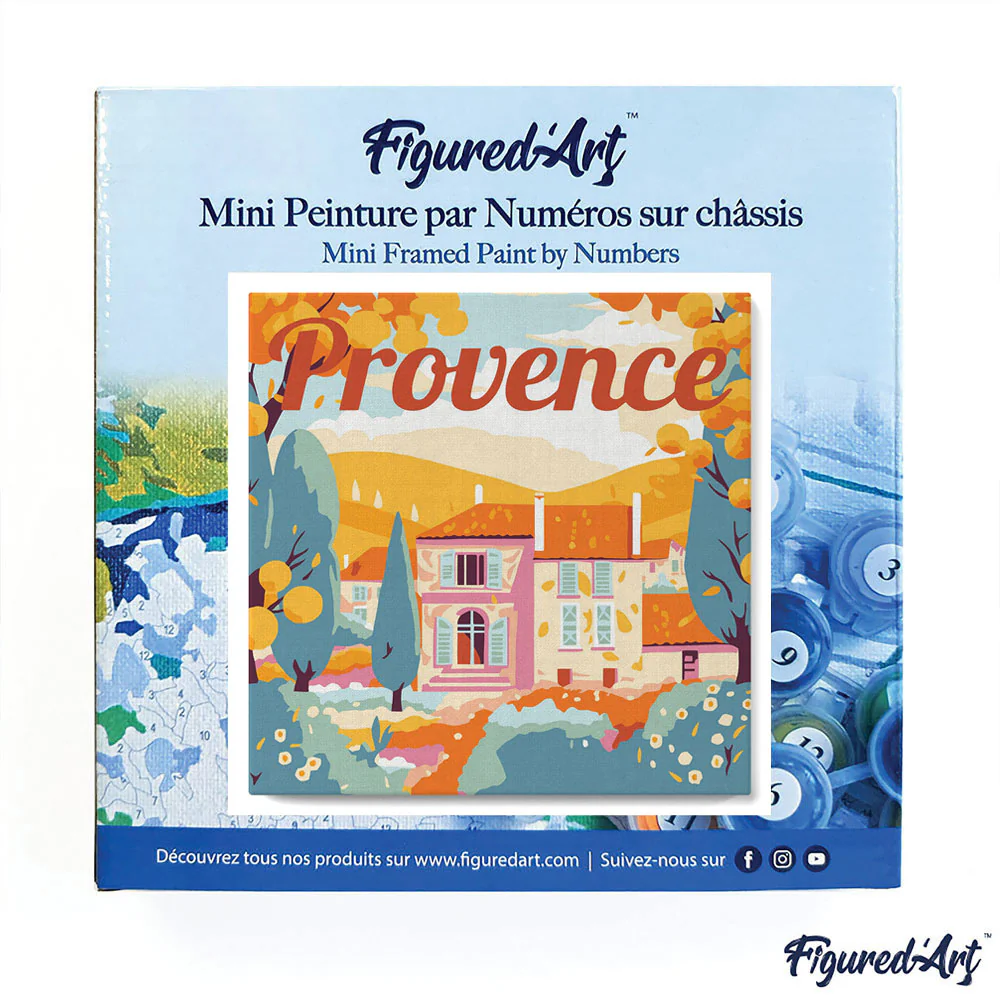 Mini Peinture par numéros Figured'Art - Automne en Provence