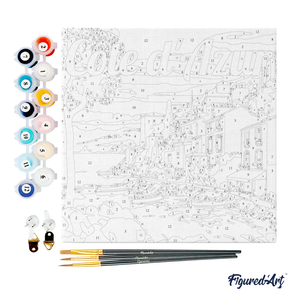 Mini Peinture par numéros Figured'Art - Côte d'Azur