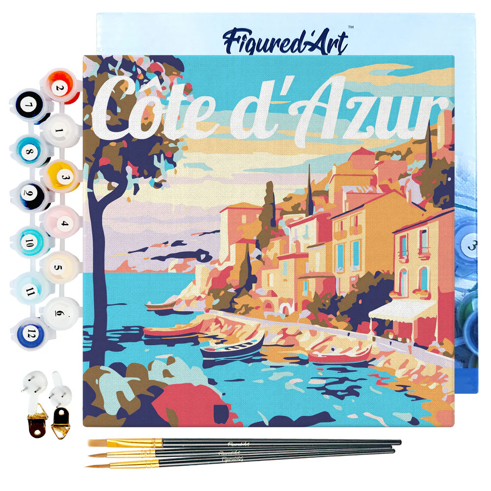 Mini Peinture par numéros Figured'Art - Côte d'Azur