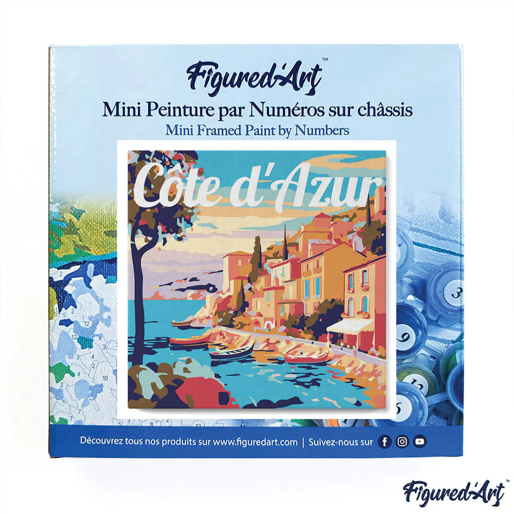 Mini Peinture par numéros Figured'Art - Côte d'Azur