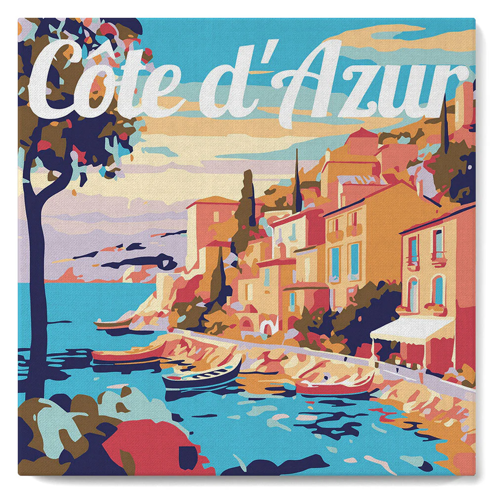 Mini Peinture par numéros Figured'Art - Côte d'Azur