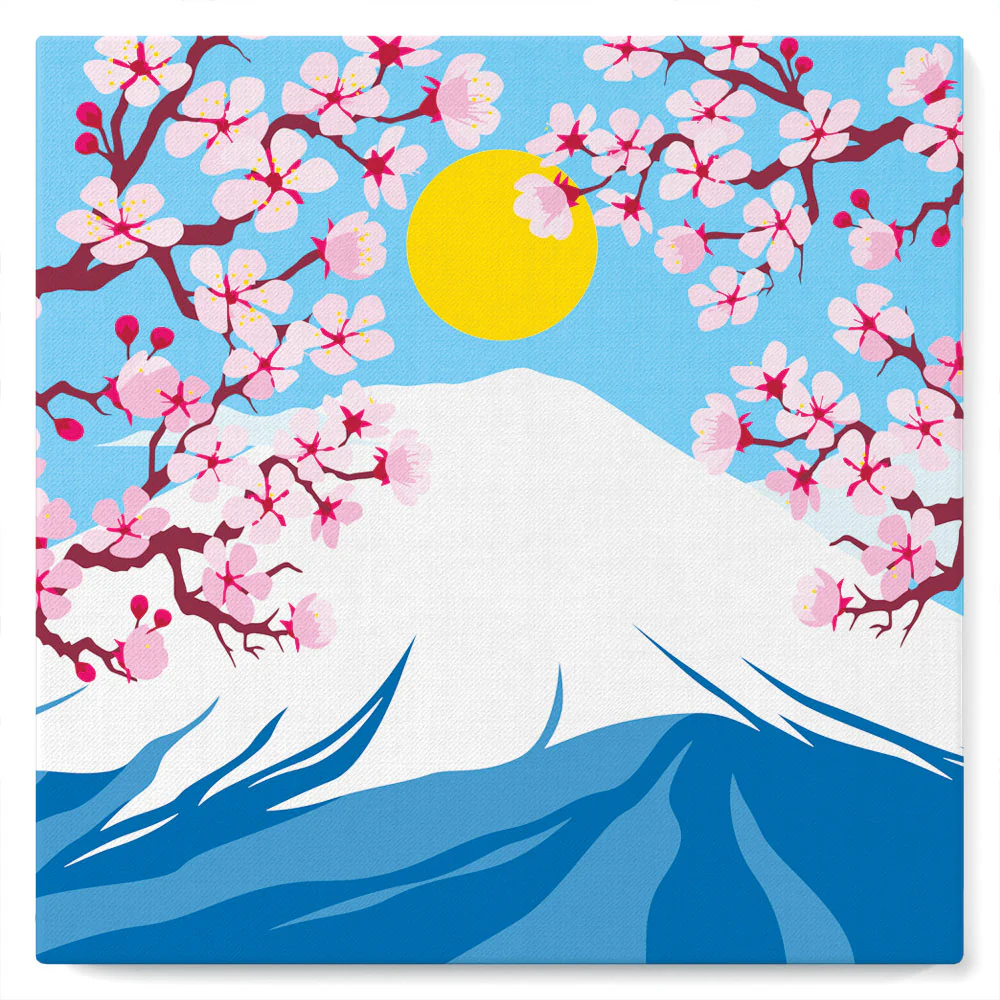 Mini Peinture par numéros Figured'Art - Le mont Fuji