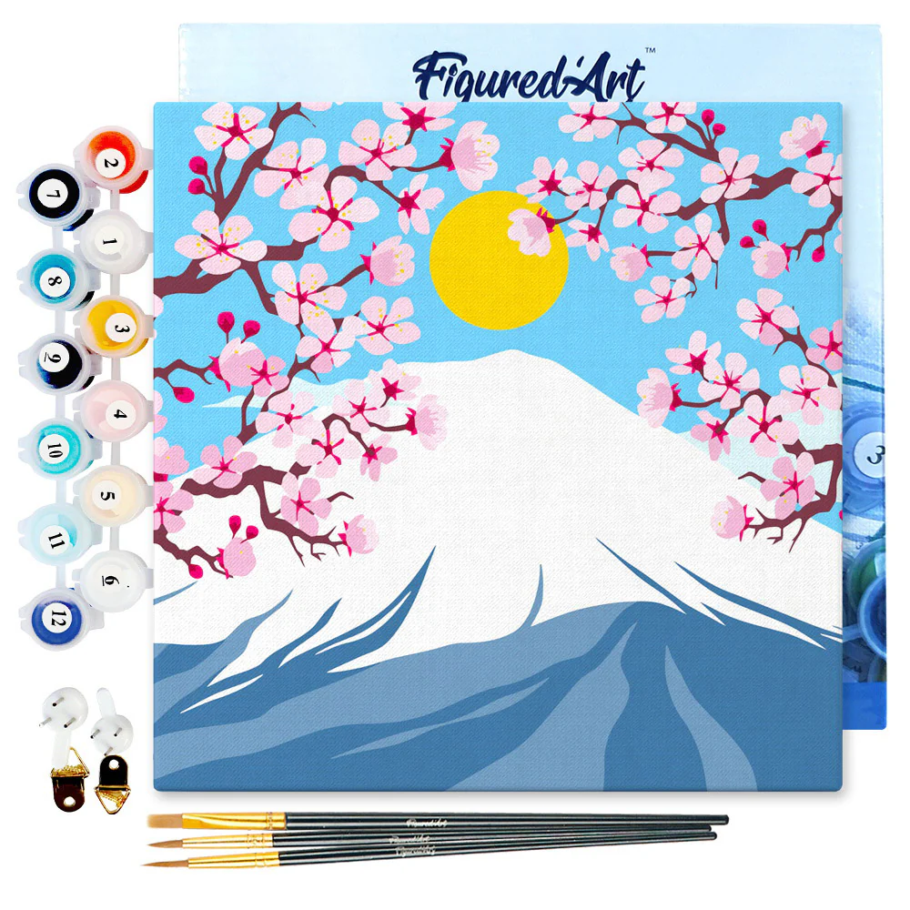 Mini Peinture par numéros Figured'Art - Le mont Fuji