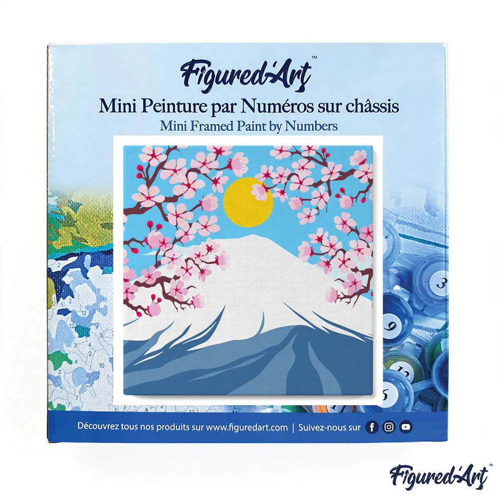 Mini Peinture par numéros Figured'Art - Le mont Fuji