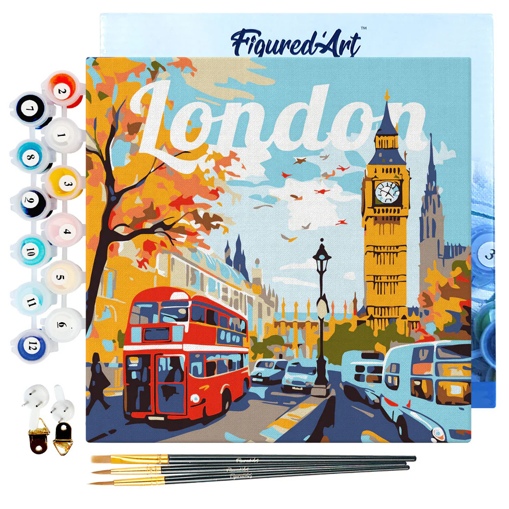 Mini Peinture par numéros Figured'Art - Big Ben Londres
