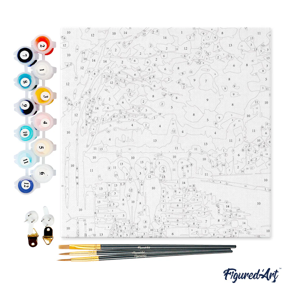 Mini Peinture par Numéros Figured'Art - Nuit Romantique