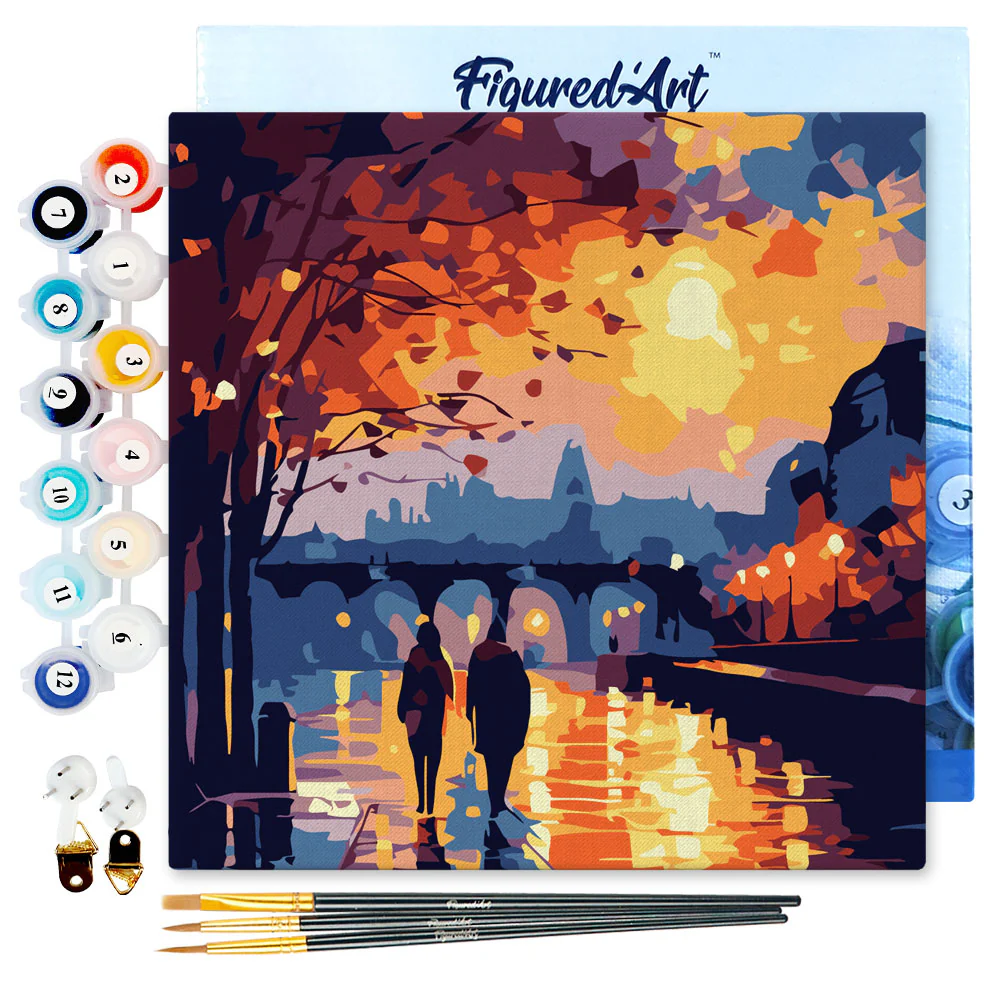 Mini Peinture par Numéros Figured'Art - Nuit Romantique
