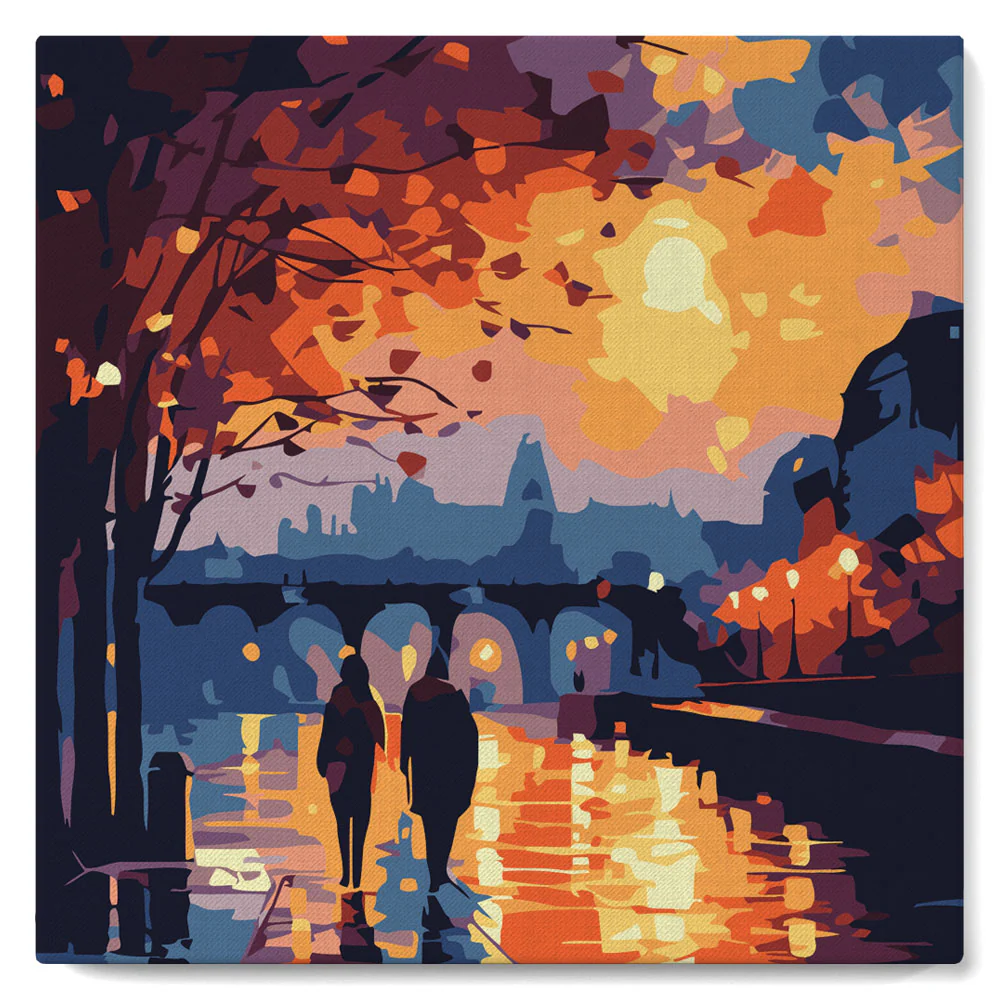 Mini Peinture par Numéros Figured'Art - Nuit Romantique
